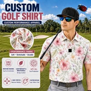 All'ingrosso Custom Dye Sublimation stampa golf shirt uomo abbigliamento design golf abbigliamento marchi - Product Image 2