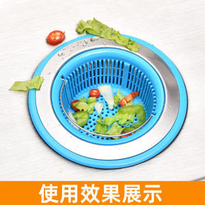 Plastic <b>Kitchen</b> Sink Filter Basket With Drain Strainer For Vegetable Washing And Anti <b>Clogging</b> Protection - Product Image 5