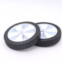 Chariot pliant multifonction et pneus de poussette fournis par le fabricant ; Roues en PVC de 8 pouces sans frein, modèle noir/blanc 009