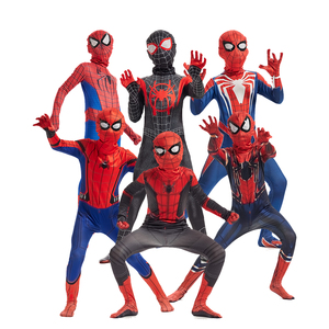 Costume Spider-Man XJ pour Halloween, combinaison et haut pour garçons, adultes, unisexe, polyester, tailles 100-180 - Product Image 1