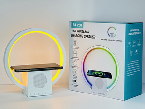 <strong>Best</strong> BT-258 Multifunction LED <strong>Desk</strong> <strong>Lamp</strong> Fast Charger <strong>Lamp</strong> Stand Atmosphere Light Wireless Charger Bluetooth Speaker - Product Image 4