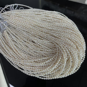 <span class=keywords><strong>Perles</strong></span> d'eau douce en vrac de 3-4 mm, de forme irrégulière, naturelles, pour la fabrication de bijoux précieux, outils de bricolage - Product Image 5