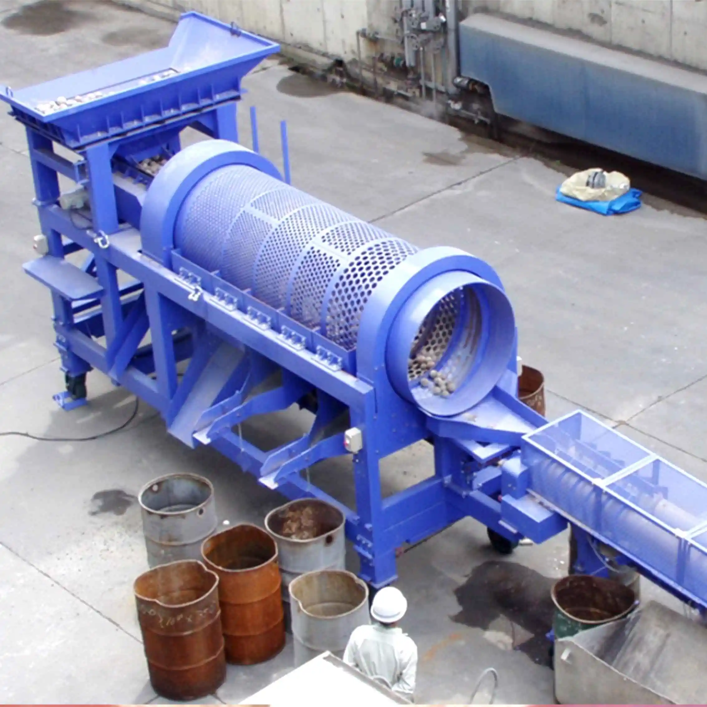 Ball mill steel drum screen /Steel ball screening machine price for sale