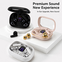 Nouveaux écouteurs TWS stéréo, casque sans fil, écouteurs de jeu, type clip d'oreille, double mode, affichage numérique, BT 5.4, IPX5