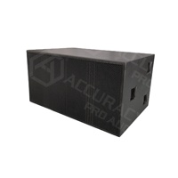 Amplificador Digital Profesional de Audio Accuracy Pro WQ218AT, Doble Subwoofer de 18 Pulgadas y 1600 W para Fiestas, DJ y Karaoke, Activo, con Refuerzo de Graves