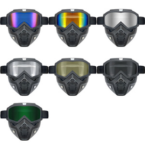 Intégral rétro intégré <span class=keywords><strong>pour</strong></span> casque d'équitation Harley Lunettes tout-terrain coupe-vent <span class=keywords><strong>moto</strong></span> Lunettes <span class=keywords><strong>de</strong></span> protection <span class=keywords><strong>moto</strong></span> - Product Image 3