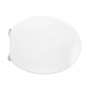 Siège de toilette pour Azzurra Giove Shape 1 blanc avec charnières à boucle, longueur 50,5 cm, largeur 37,5 cm - Product Image 1