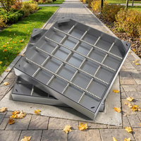 Couvercle de manhole haute résistance antivol et anticorrosion avec cadre pour routes municipales, allées, égouts et drainage