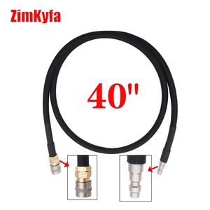 Tuyau d'air flexible HPA SLP avec raccord rapide à baïonnette, 40 pouces, noir, métal/PVC, avec connexions standard US - Product Image 2
