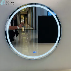 Hôtel de lumière LED ronde simple moderne composent le miroir de mur (MR-YB1-DJ005)