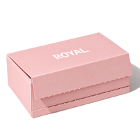Boîte d'expédition pliable en carton ondulé rigide rose avec logo personnalisé, bande de déchirement, pour montres de luxe, commandes e-commerce