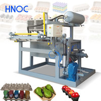 Machine de moulage de cartons d'œufs semi-automatique HNOC pour la fabrication de barquettes à œufs de poulet à partir de pâte à papier recyclée