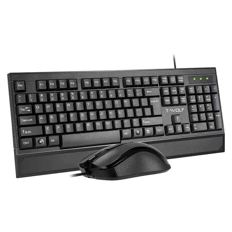 Business Wired Package TF330 keyboard mouse combos Waterproof mute office product full-size keyboard mouse