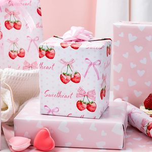 Papel de Regalo Rosa Fresa HOMERAL de 17 Pulgadas x 32.8 Pies, Papel de Regalo Reversible para Baby Shower, Cumpleaños, Despedida de Soltera - Product Image 6
