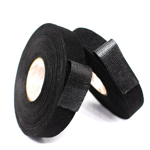 Black Velvet Tape 13mm 0.3mm Thickness Single-Sided Rubber Adhesive For Wire Wrapping High Temperature Insulation - Product Image 2