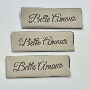 Xp-khuyến mãi sinh thái thân thiện dệt may nhãn tùy chỉnh Hữu Cơ bông dệt nhãn cho quần áo may thẻ và nhận dạng thương hiệu - Product Image 3