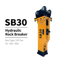 SB30 Kastenförmiger Hydraulikhammer zum Steinbrechen und Abrissarbeiten für 2,5-4,5 Tonnen PC25MR PC30 Baggeranbaugeräte