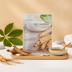 RENOBLE Red Ginseng Facial Sheet Pack Hydratant 22ML Collagène Ampoule Sheet Pack par CEJ BEAUTY 400pcs Fabriqué en Corée - Product Image 3