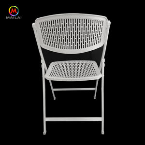 بيع المصنع حديقة فندق تناول الطعام جوفاء أبيض حفل زفاف الحدث الأثاث البلاستيك للطي الترفيه كرسي قابل للطي - Product Image 4