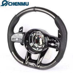 Accessoires de <span class=keywords><strong>volant</strong></span> en fibre de carbone pour Mercedes Benz classe E S C G W205 W204 W212 W211 W213 W218 E300 mise à niveau - Product Image 3