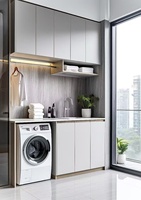 Meubles de maison modernes, meuble-lavabo pour salon et salle de bain, armoire de buanderie, résistant à l'eau, en mélamine