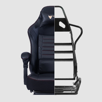 VANBOW Chaise de jeu pivotante et réglable avec fonction inclinable, ergonomique, style exécutif, pour le bureau et la maison