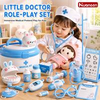 Jouets de docteur KZHM pour enfants, kit de docteur d'imitation, jouets éducatifs STEM Montessori, outils de petit docteur portables, jouets de jeu de rôle