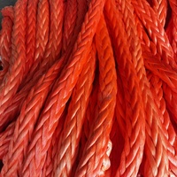 Renkli 30 32 34 36 Mm * 200 220 m 12 ipliklerini Uhmwpe deniz halatı mühendislik kaldırma kurtarma deniz bilimsel araştırma için