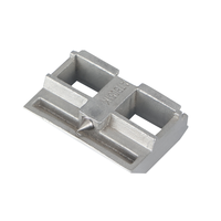AT051 Plaque de fixation robuste en acier inoxydable pour cadre de fenêtre avec goupille d'alignement, pour profil de fenêtre à battant