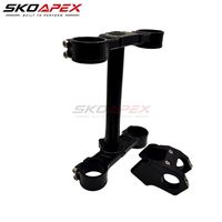 Conjunto de Abrazadera Triple CNC de Aluminio para Horquilla Delantera y Vástago de Dirección de Moto Eléctrica Sur Ron Light Bee - Piezas de Mejora para Chasis