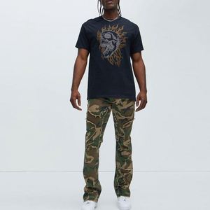 T-shirt personnalisé avec logo en strass T-shirts biologiques personnalisés pour hommes T-shirts imprimés - Product Image 3