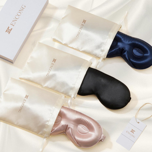 Nouvel ensemble de masques de nuit en <span class=keywords><strong>soie</strong></span> 2026 – Masque brodé épais et végétalien en <span class=keywords><strong>soie</strong></span> pour extensions de cils, couvrance totale pour le sommeil - Product Image 3