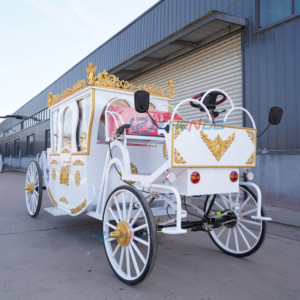 Calèche royale européenne électrique pour photographie de mariage et réception panoramique, la plus populaire, calèche royale à chevaux à vendre - Product Image 5