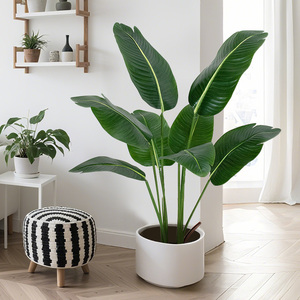 Plante artificielle de bananier du voyageur de luxe en pot, faux arbre <span class=keywords><strong>pour</strong></span> décoration d'événements, toile de fond de mariage et de fête - Product Image 4
