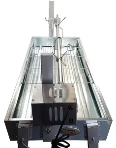 High Quality Adjustable in length Automatic Charcoal BBQ Spit Roaster with Motor