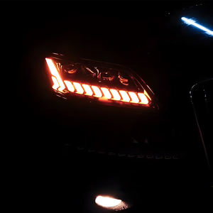 <span class=keywords><strong>Audi</strong></span> <span class=keywords><strong>Q7</strong></span> 2006-2015 Lámparas delanteras de coche LED Montaje de faros automáticos Lente transparente Proyector de parpadeo dinámico Nueva herramienta Actualización de accesorios - Product Image 6