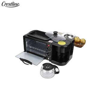 Macchina per Colazione 3-<span class=keywords><strong>in</strong></span>-1 <span class=keywords><strong>in</strong></span> Acciaio Inox 2025, Forno Elettrico, Tostapane, Macchina per Caffè, Padella Multifunzione per Uso Alberghiero - Product Image 3