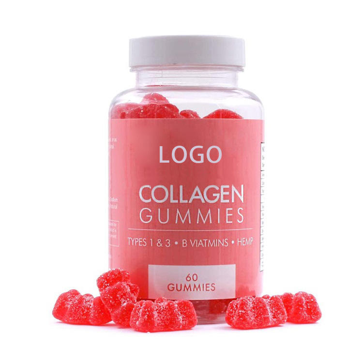 Private Label Vegan Collagen Supplements Whitening Skin Vitamins C Collagen Gummies Gummy Candy