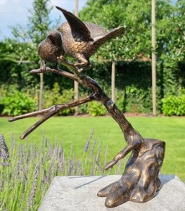 Statue de sculpture d'oiseaux en Bronze grandeur nature moderne pour la décoration intérieure artisanat abstrait personnalisé Sculpture en Bronze fournitures d'événement déco - Product Image 5