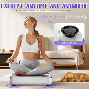 TUDEEN Home Fitness <span class=keywords><strong>Vibration</strong></span> Plate Machine Nuevo diseño Plataforma de vibración Equipo Fácil de limpiar Almohadilla de pie de silicona - Product Image 6