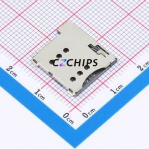 ASIM-114-6P SIM Card Connector SMD Connector Self-Return Type Micro SIM Card Card Holder 1.35mm - Product Image 1