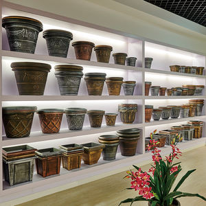 กระถางดอกไม้พลาสติกเคลือบสีขาวสำหรับต้นไม้กลางแจ้งกระถางต้นไม้ขนาดใหญ่สำหรับสวนในบ้าน - Product Image 6