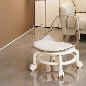 Un nouveau type de tabouret universel à roulettes pour adultes, pour s'asseoir sans fatigue, tabouret pour changer de chaussures, petite taille, en acrylique - Product Image 2