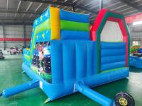 Château gonflable sur le thème du football, en PVC de 0,55 mm, pour l'extérieur, le jardin et la location commerciale