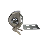 SUS 201 304 Bisagra de puerta Candado Cerradura de puerta corredera de vidrio Accesorios de puerta de vidrio sin marco
