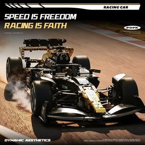 Kit de modèle de voiture de course <span class=keywords><strong>F1</strong></span> à l'échelle <span class=keywords><strong>1</strong></span>:<span class=keywords><strong>8</strong></span>, briques de construction très détaillées, assemblage facile, jouet éducatif, cadeaux pour adultes et adolescents - Product Image 1