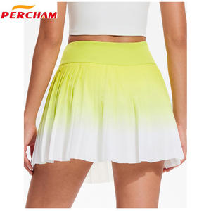 कस्टम उच्च कमर ट्यूमर नियंत्रण पिकअप खेल स्केर्ट के साथ 1 छाया मुद्रित टेनिस स्कर्ट में 1 छाया मुद्रित टेनिस स्कर्ट - Product Image 2