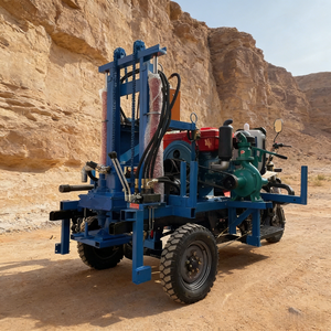 Goede prijs kleine draagbare boormachine diesel 100m 150m 200m hydraulische driewielige motor waterputboorinstallatie - Product Image 5