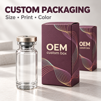 Boîte en papier personnalisée pour flacon de sérum cosmétique de 10 ml, emballage cosmétique