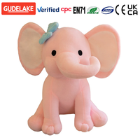 Peluche Éléphant à Grandes Oreilles Personnalisée Certifiée CE CPC, Écologique, Doudou Bébé, Jouet de Noël, Fabricant de Poupées Cadeaux